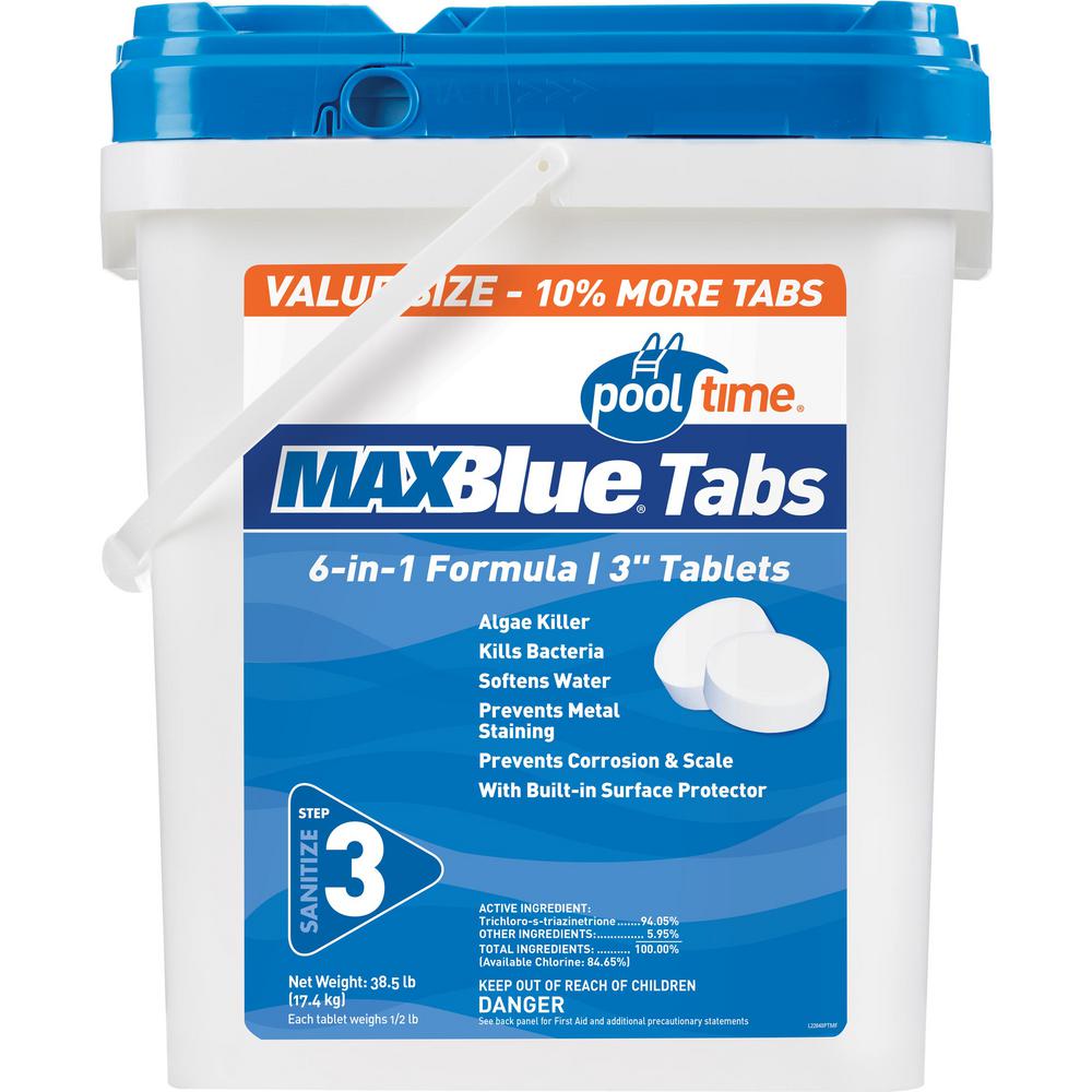 Pool Time MaxBlue 38.5 lbs. 3 in. Chlorine Tablets
