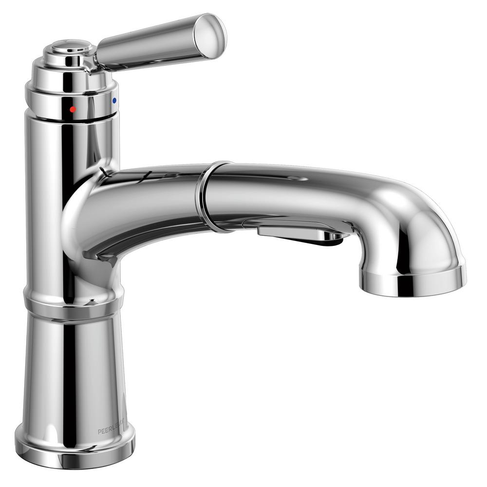 Peerless Westchester SingleHandle PullOut Sprayer Kitchen Faucet in ChromeP6923LF The Home