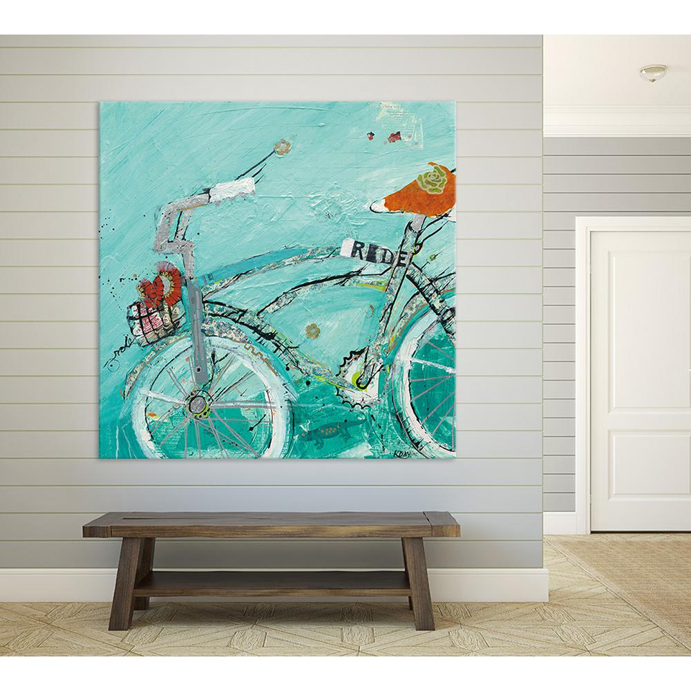 Clicart 72 in. x 72 in. "Ride" by Kellie Day Printed Framed Canvas Wall ArtGWA16570K3 The
