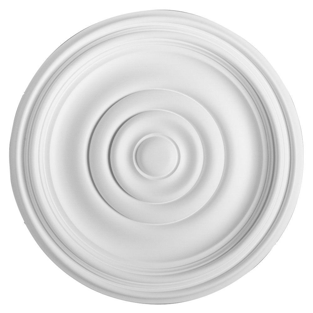 American Pro Decor European Collection 14 15 16 In X 1 3 8 In Traditional Plain Polyurethane Ceiling Medallion