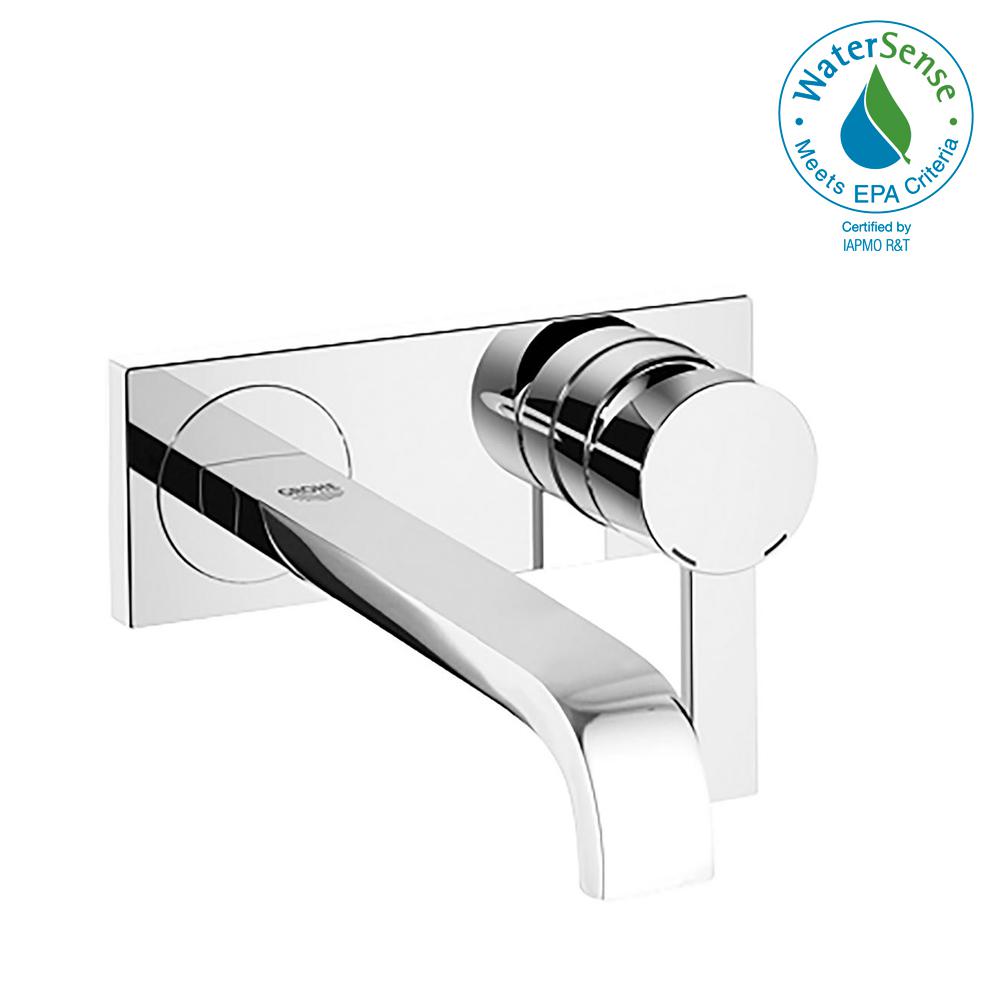 Grohe Allure 1 2 Gpm Single Handle Wall Mount Bathroom Faucet In