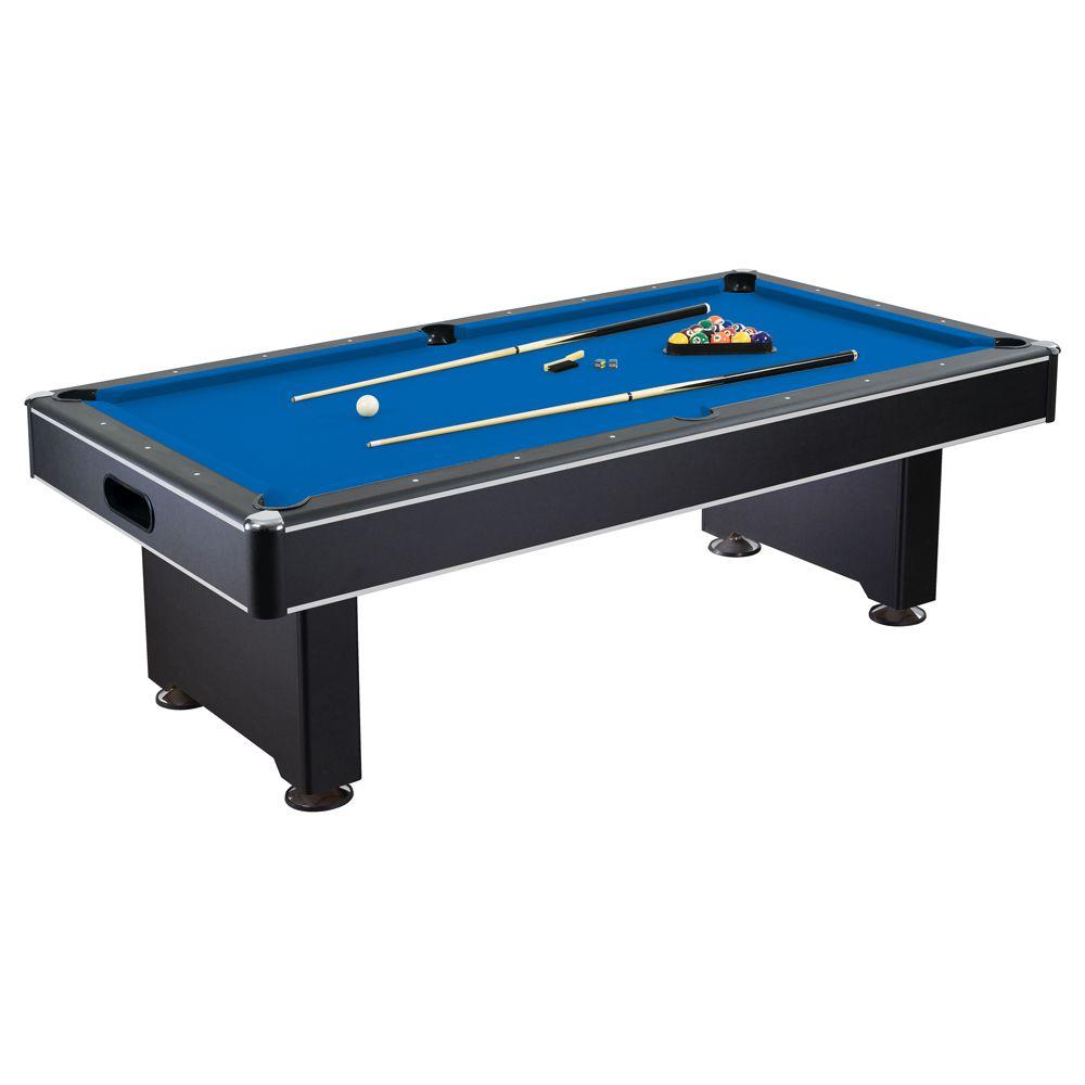 Hathaway Hustler 8 ft. Pool Table with Blue Felt, Internal Ball Return