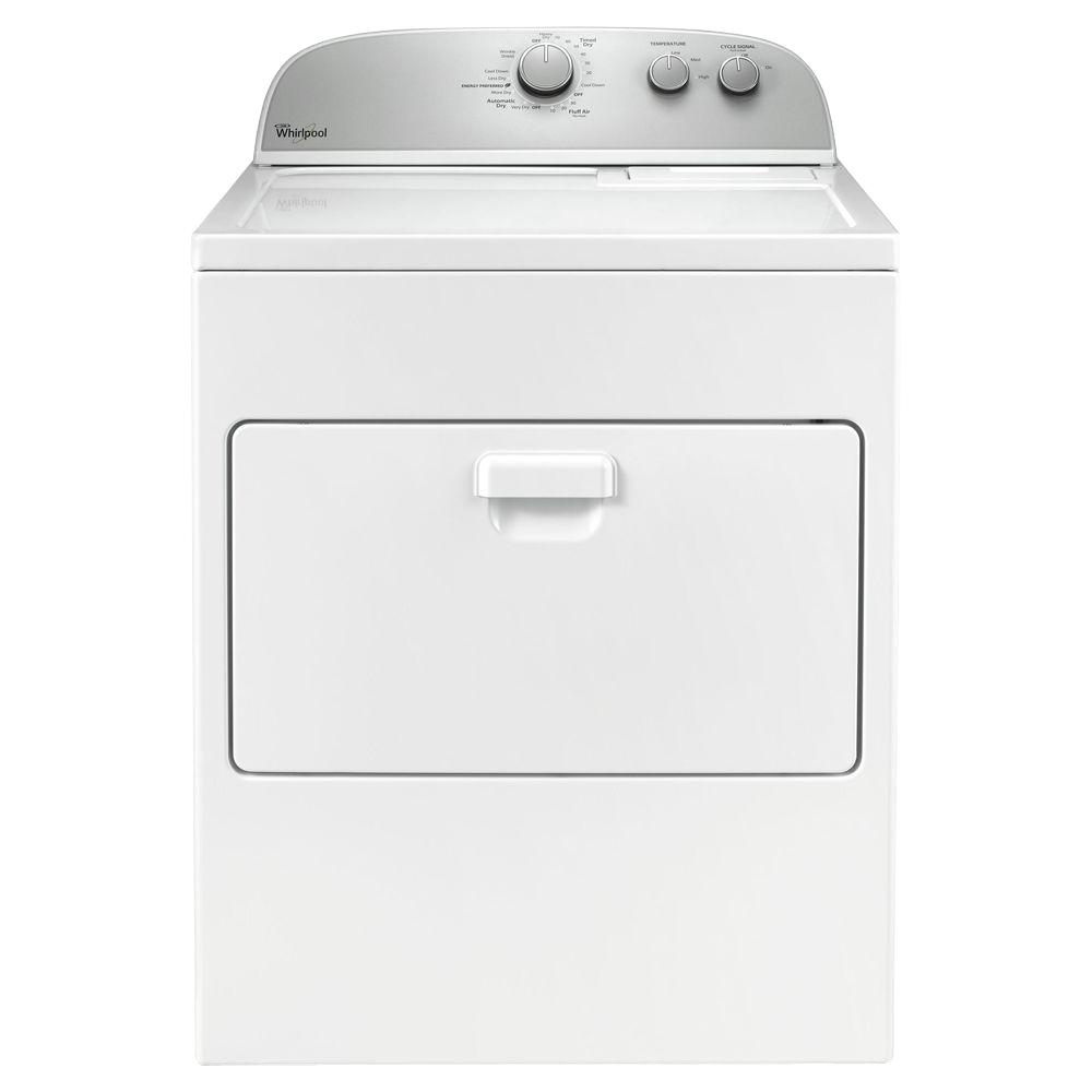 Whirlpool 7.0 Cu. Ft. Electric Dryer In White-WED4916FW - The Home Depot