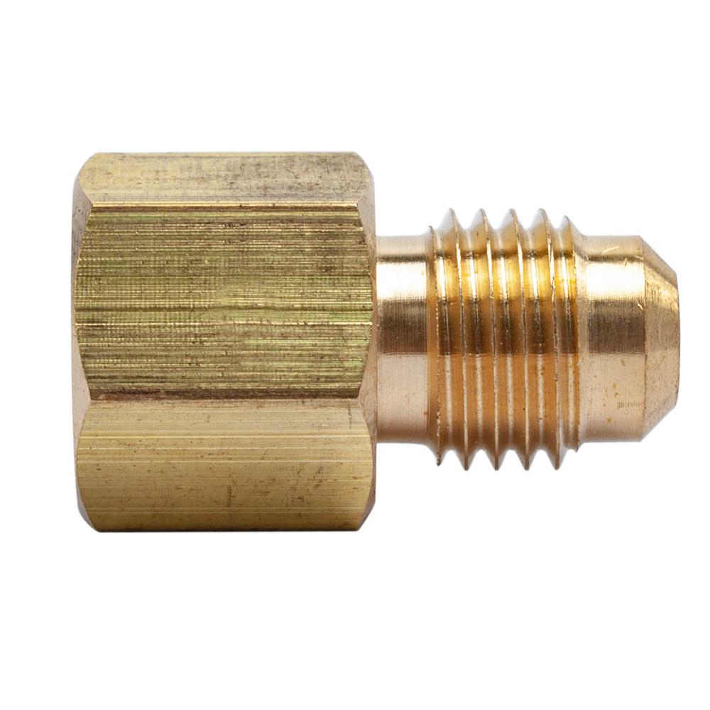 LTWFITTING 1/4 in. OD Flare x 1/8 in. FIP Brass Adapter Fitting (5-Pack ...