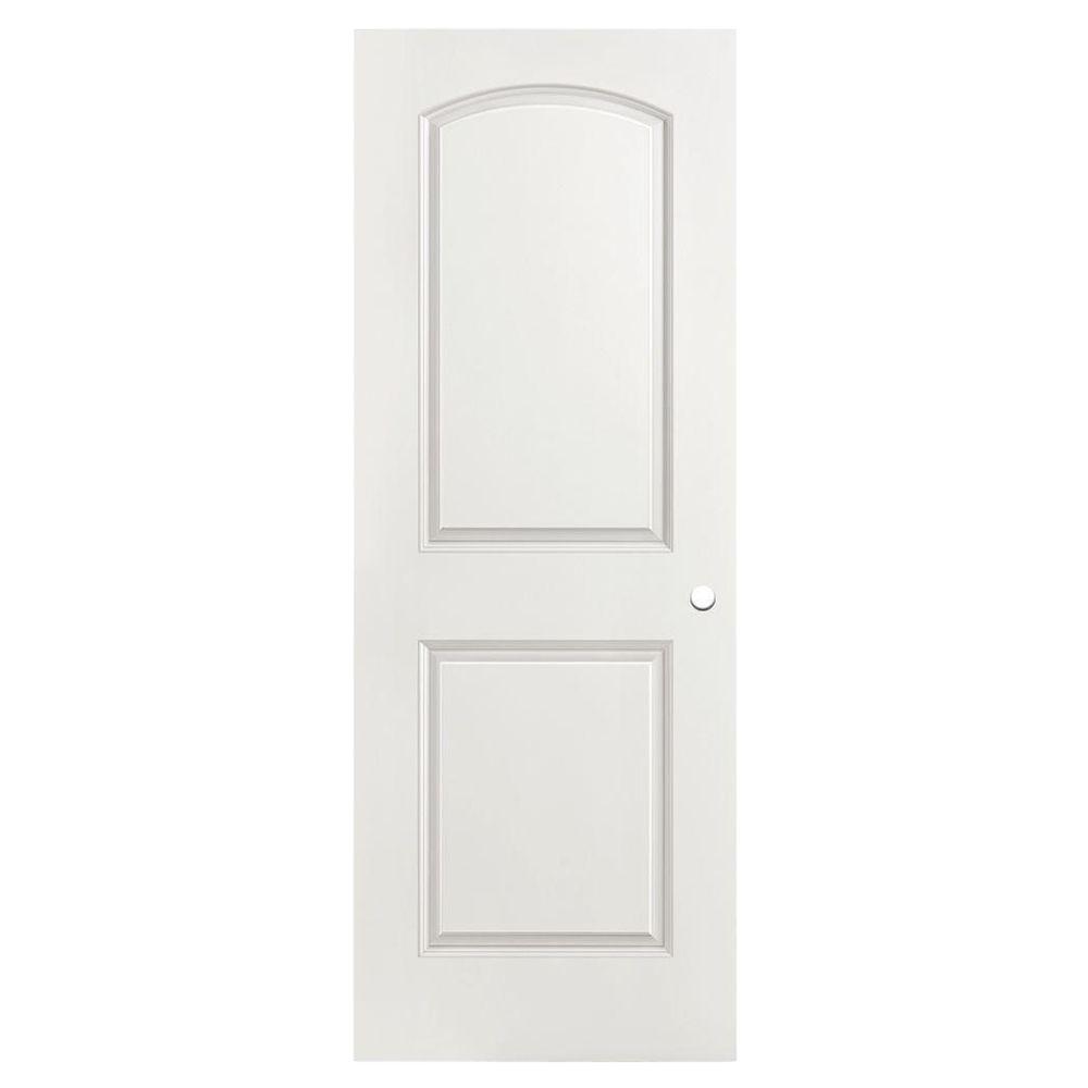 Masonite 36 in. x 80 in. Roman Primed Smooth 2 Panel Round