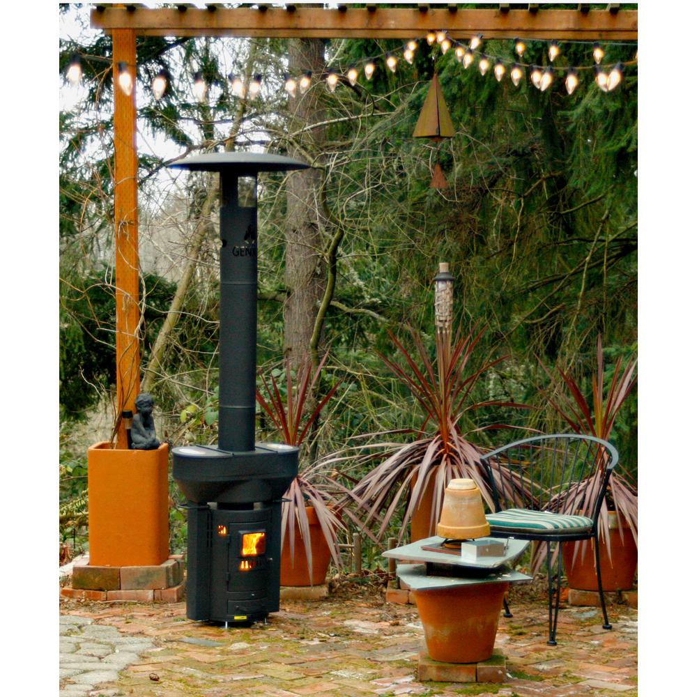 Q Stoves Q Flame 79 In 106 000 Btu Wood Pellet Outdoor Heater Q05 The Home Depot