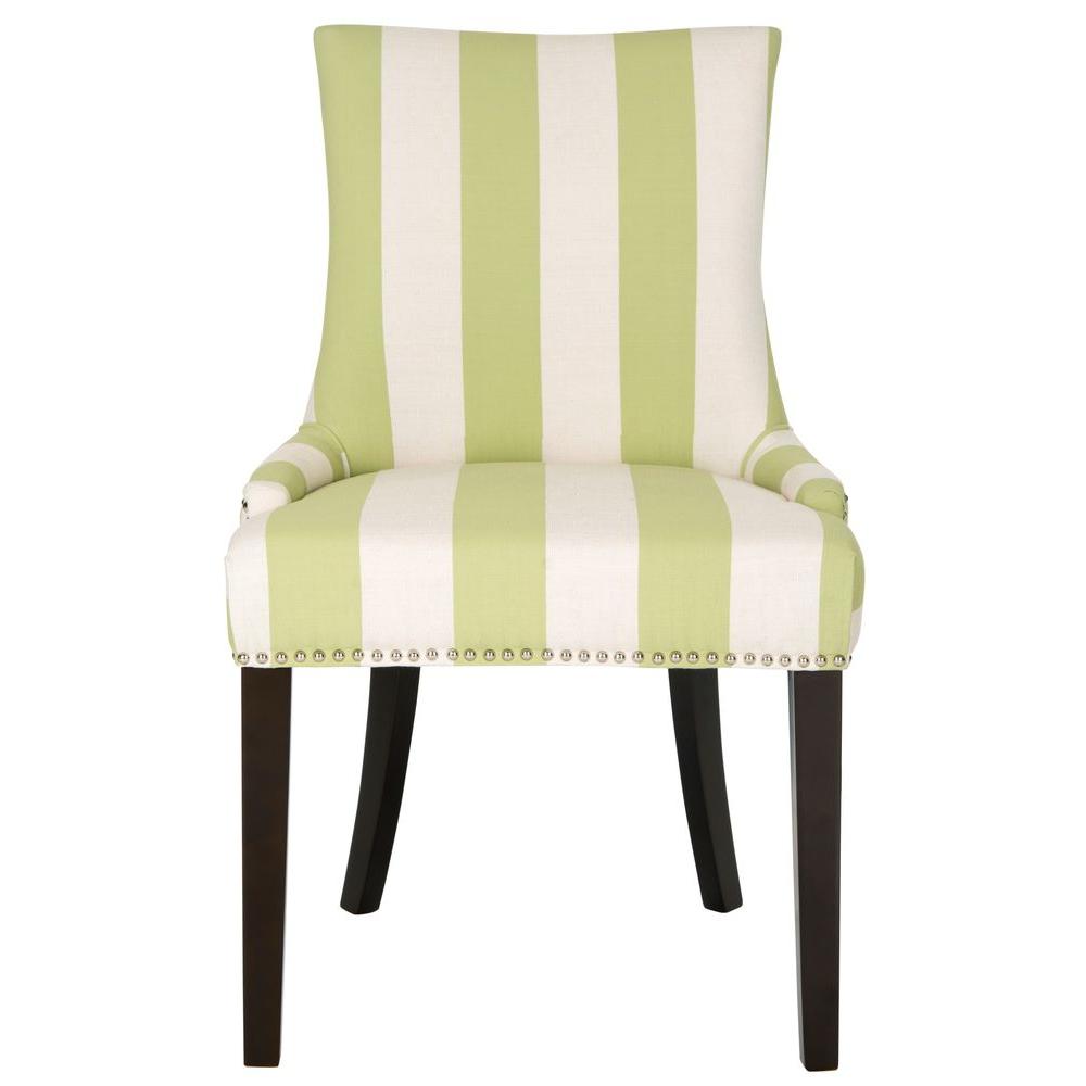 Safavieh Lester Multi Stripe Linen Blend Dining Chair (Set of 2