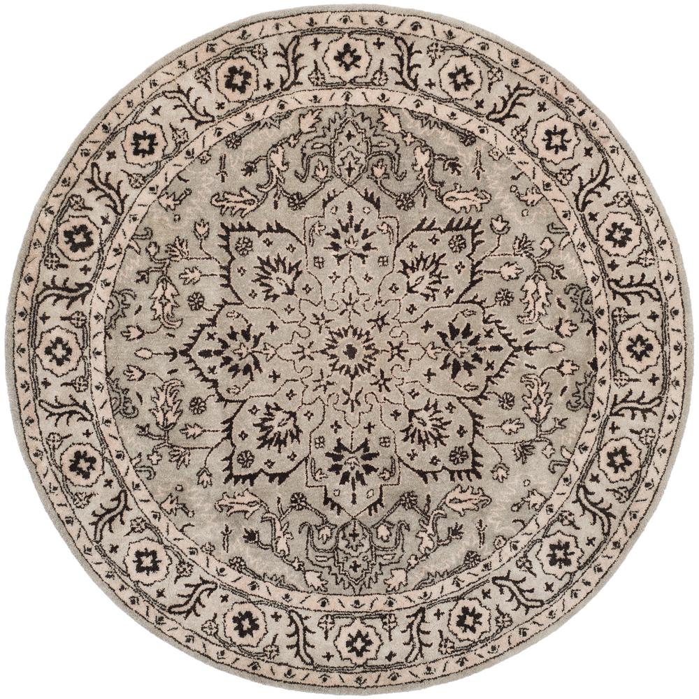 Safavieh Antiquity Gray/Beige 6 ft. x 6 ft. Round Area RugAT58A6R