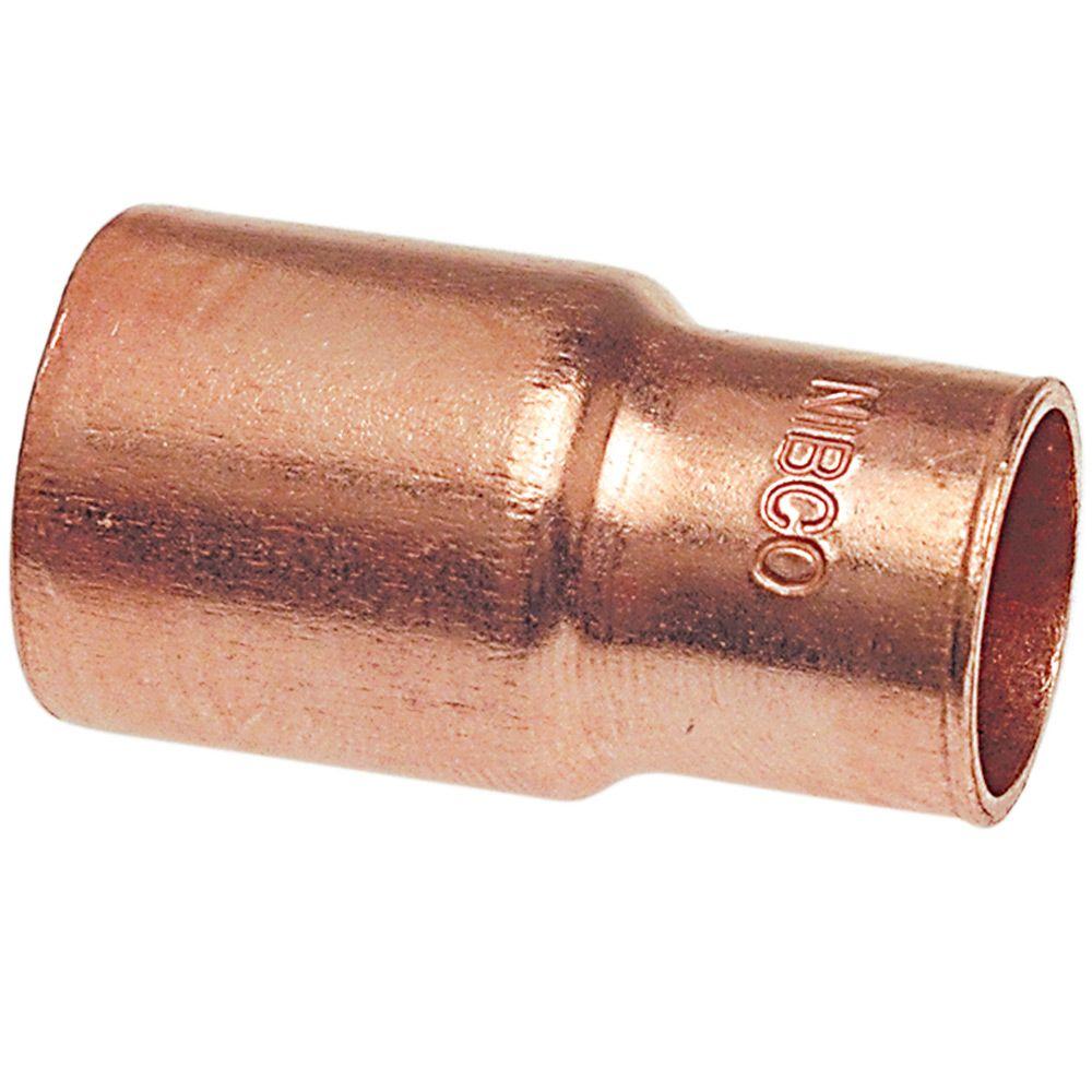 2" x 1-1/2" Reducing Copper CxC 90 Degree Elbow Sweat Plumbing Fitting