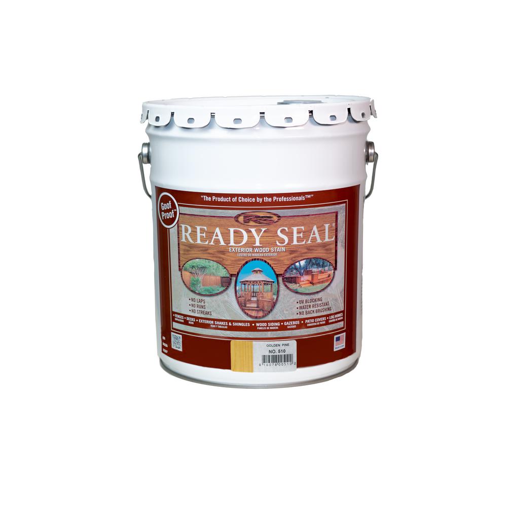 Ready Seal 5 Gal. Golden Pine Exterior Wood Stain and Sealer510 The