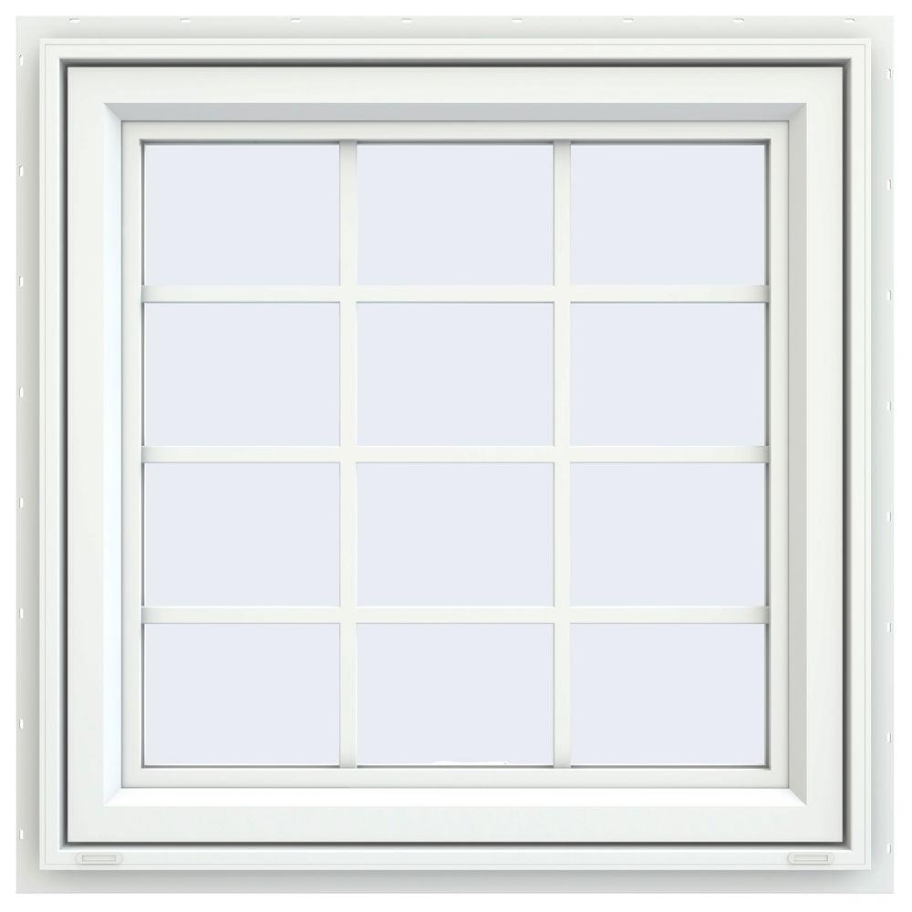 JELD-WEN 35.5 In. X 35.5 In. V-4500 Series Awning Vinyl Window With ...