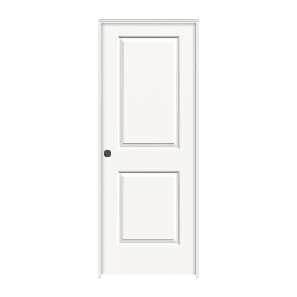 Jeld Wen 28 In X 80 In Santa Fe White Painted Right Hand Smooth