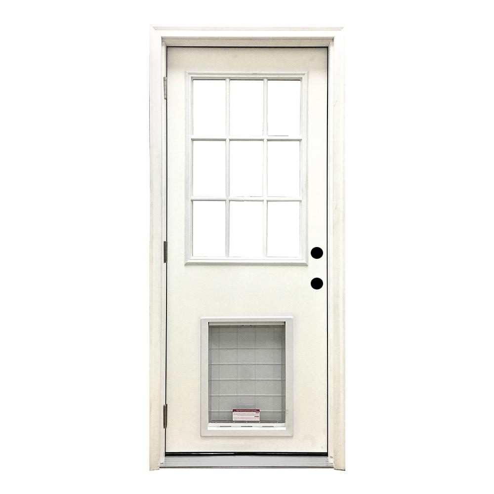 Steves &amp; Sons 36 in. x 80 in. Classic White Primed RHOS 9