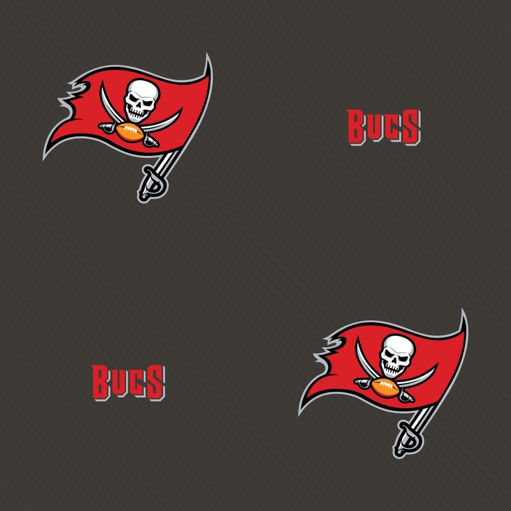 Fathead Line Tampa Bay Buccaneers Gray Vinyl Peelable Roll Covers 33 Sq Ft 1183 00594 The Home Depot
