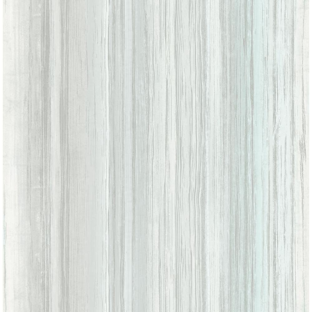 Seabrook Designs Stripe Metallic Silver And Ice Blue Paper Strippable Roll Covers 56 05 Sq Ft Fi718 The Home Depot