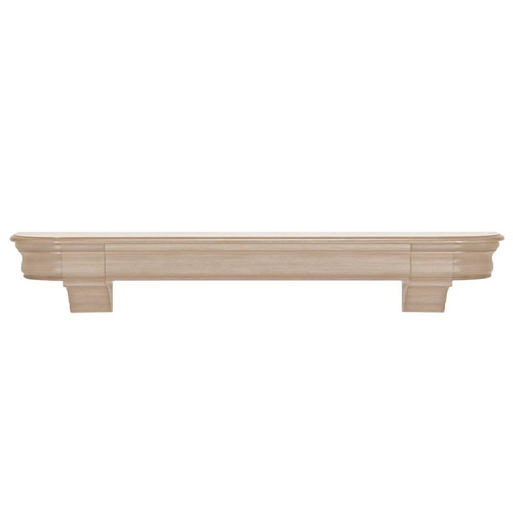 The Abingdon 5 ft. Unfinished CapShelf Mantel41560 The Home Depot
