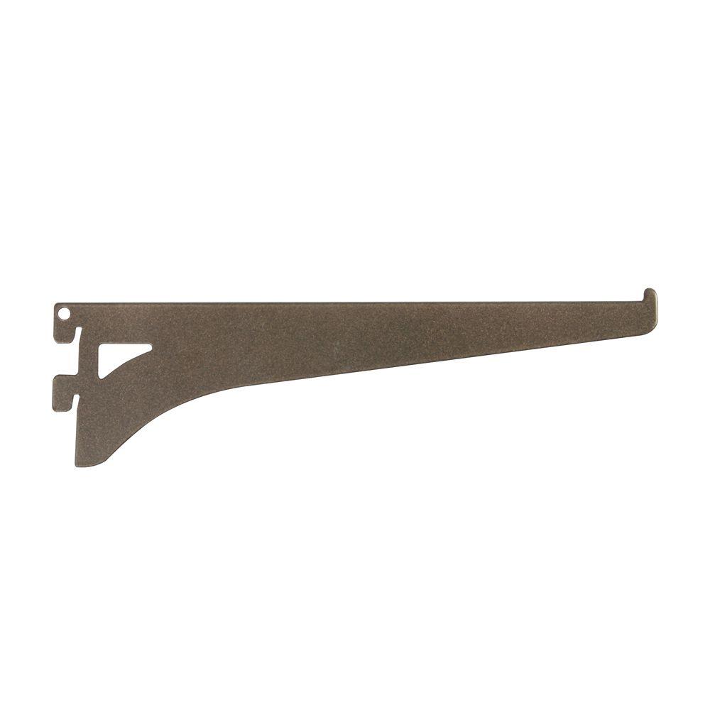 Everbilt 8.6 in. x 2.3 in. Bronze Single Track Shelf BracketEB0096