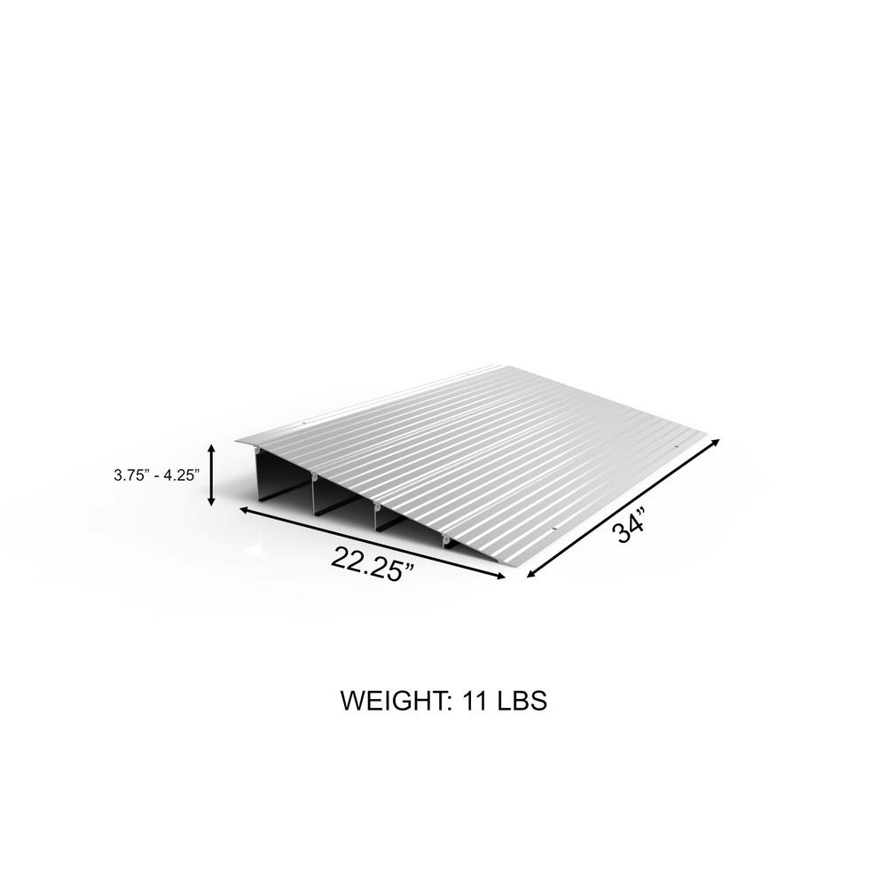 EZ-ACCESS Transitions Modular Entry Ramp 4 Inch, 17.05 Pounds