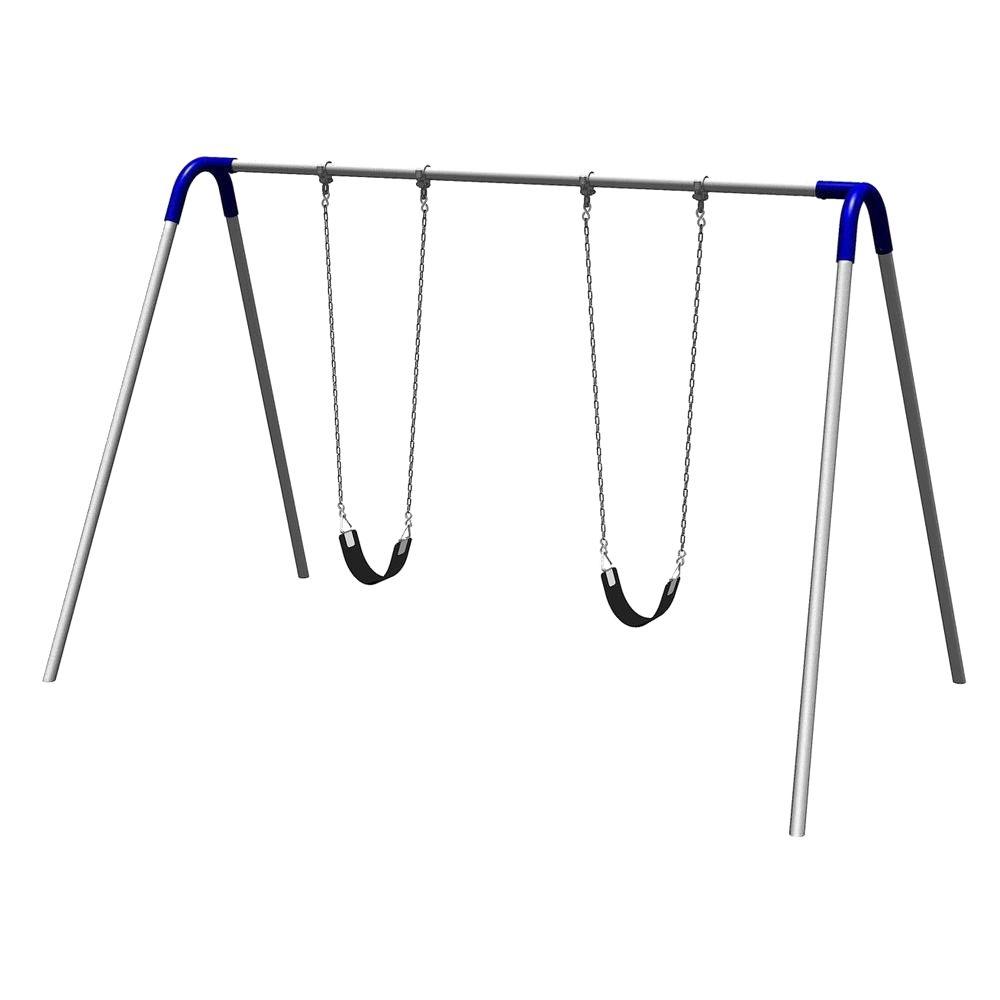 Ultra Play Playground Single Bay Commercial Bipod Swing Set with Strap