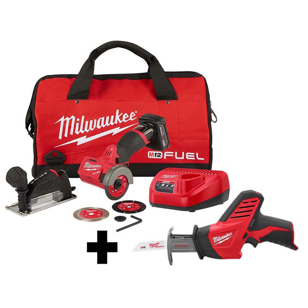Milwaukee M12 FUEL 12Volt 3 in. LithiumIon Brushless Cordless Cut Off
