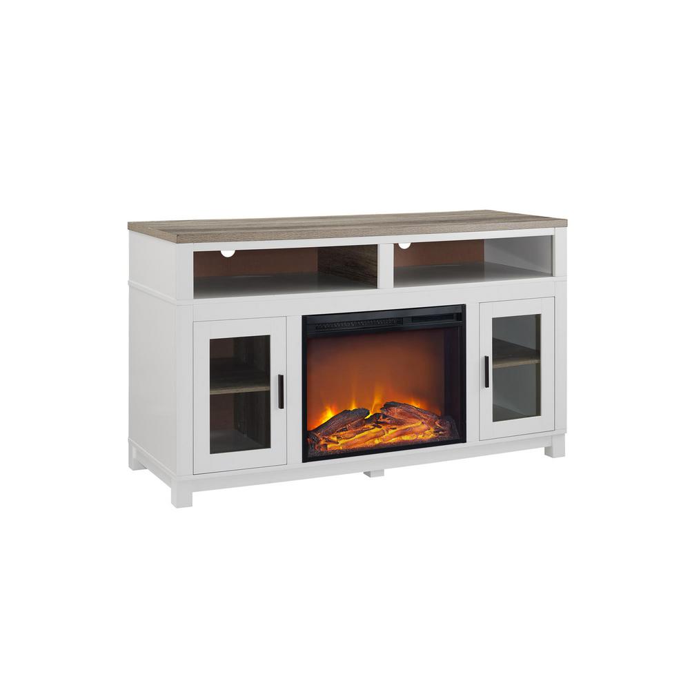 Ameriwood Carver White Electric Fireplace 60 In Tv Stand 1774296com The Home Depot - White Tv Console With Fireplace Ameriwood Carver White Electric Fireplace 60 In Tv Stand 1774296com The Home Depot - White Tv Console With Fireplace