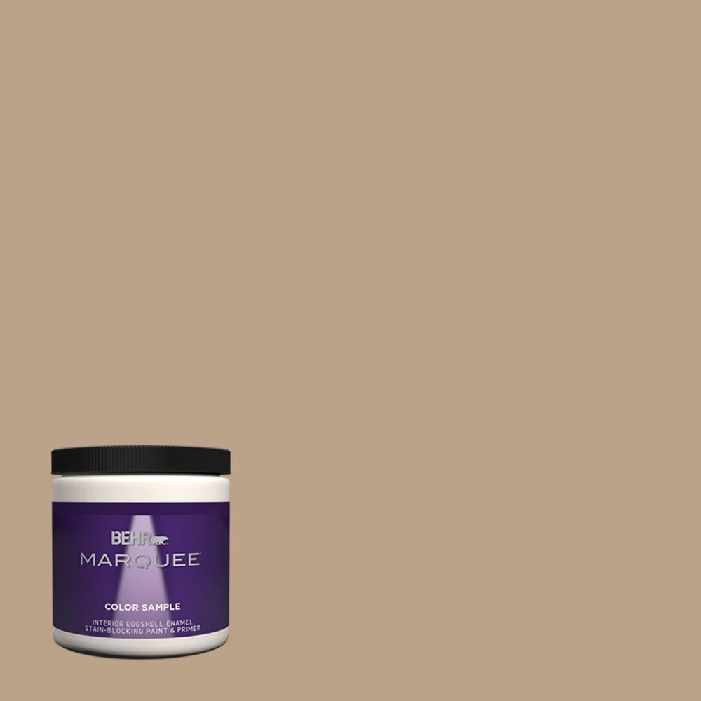 Behr Marquee 8 Oz 710d 4 Harvest Brown One Coat Hide Eggshell Enamel Interior Exterior Paint And Primer In Sample Behr Marquee 8 Oz 710d 4 Harvest Brown One Coat Hide Eggshell Enamel Interior Exterior Paint And Primer In Sample