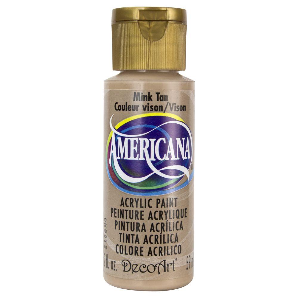 DecoArt Americana 2 oz. Mink Tan Acrylic PaintDAO923 The Home Depot