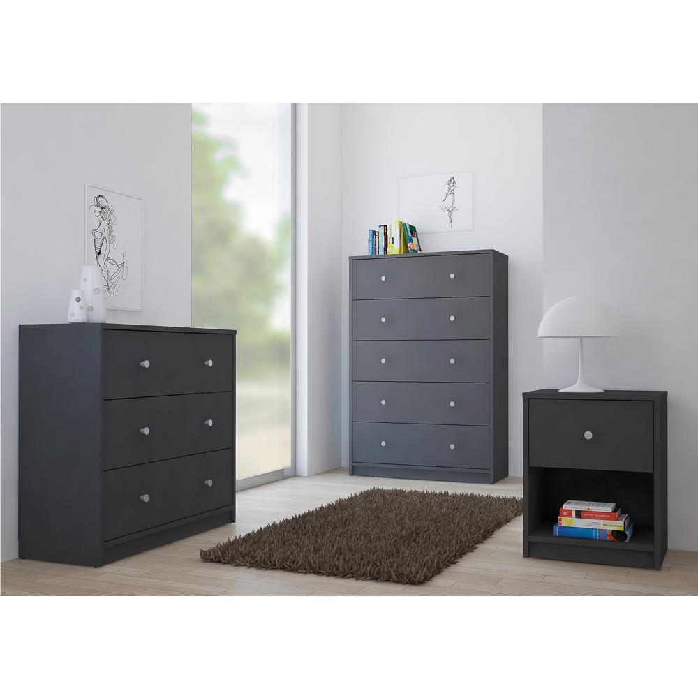 Tvilum Portland 3 Drawer Grey Chest Of Drawers 70332cn The Home