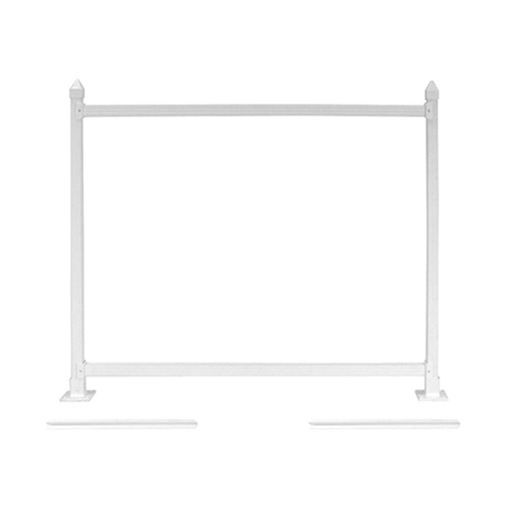 Vinyl Fence Rails Vinyl Fencing The Home Depot