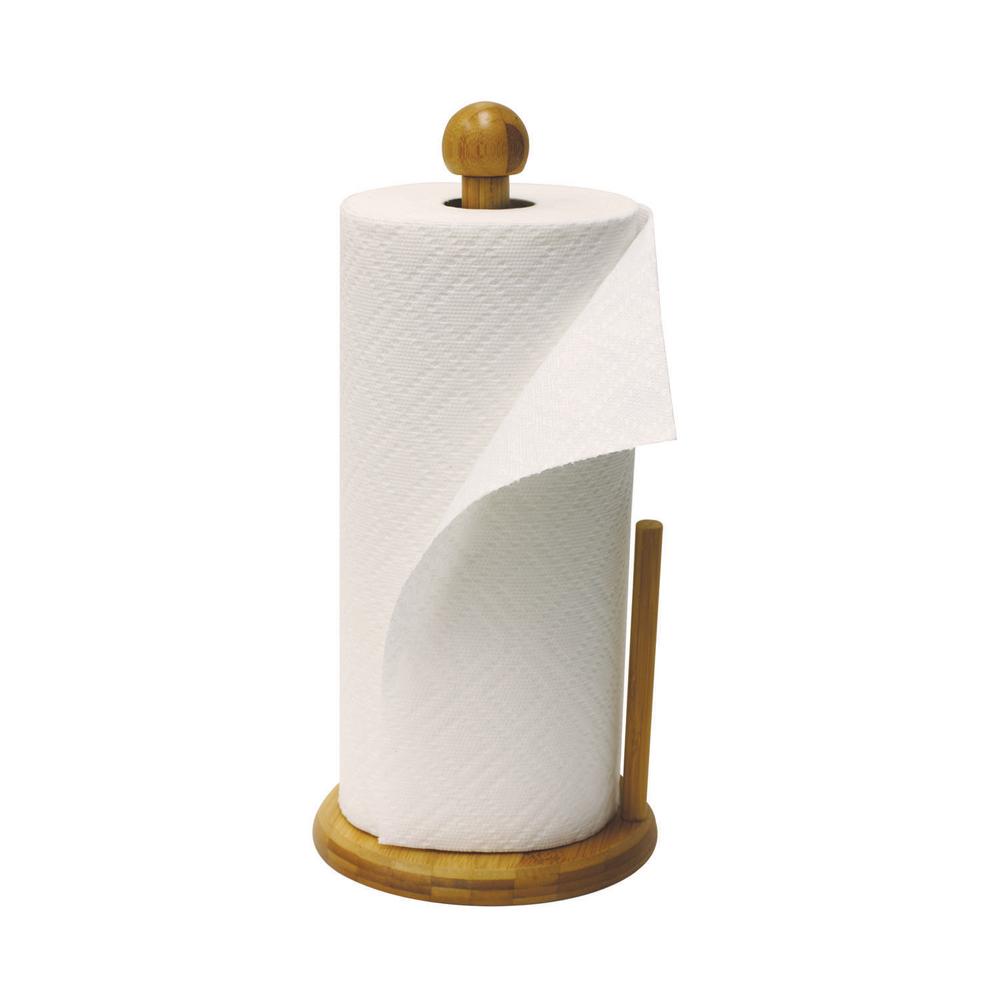 Home Basics Simplicity Freestanding Bronze Paper Towel Holder with