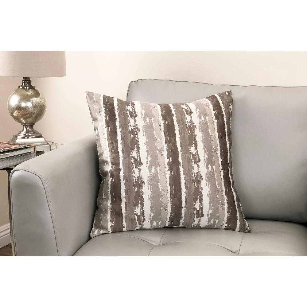 Armen Living Murray Stone Stripes Down 20 In X 20 In Throw