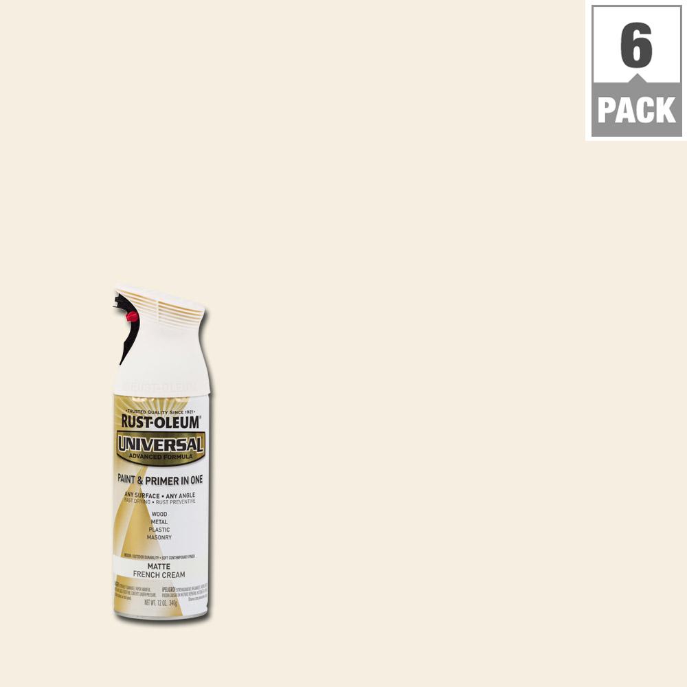 RustOleum Universal 12 oz. All Surface Matte French Cream Spray Paint