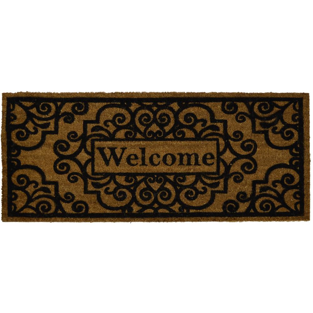 Home Dynamix Fiesta Brown 20 In X 46 Coir Outdoor Mat 3 Arbsq Home Dynamix Fiesta Brown 20 In X 46 Coir Outdoor Mat