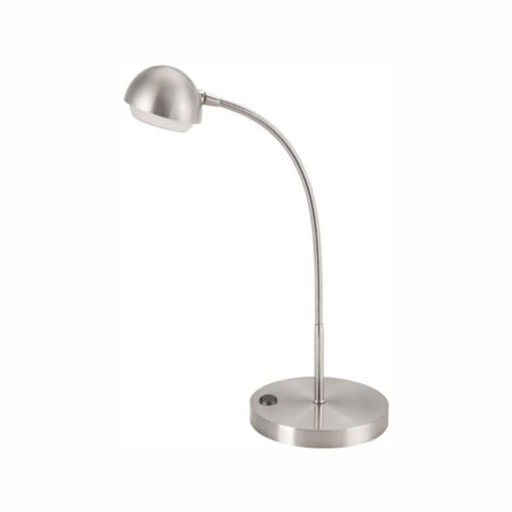 Hampton Bay 18 in. Brushed Nickel LED Table Lamp was $32.97 now $14.1 (57.0% off)