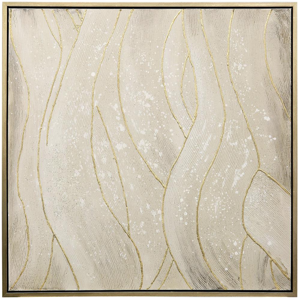 StyleCraft Contemporary Gold Canvas, Wood Framed Wall Art was $299.85 now $94.32 (69.0% off)