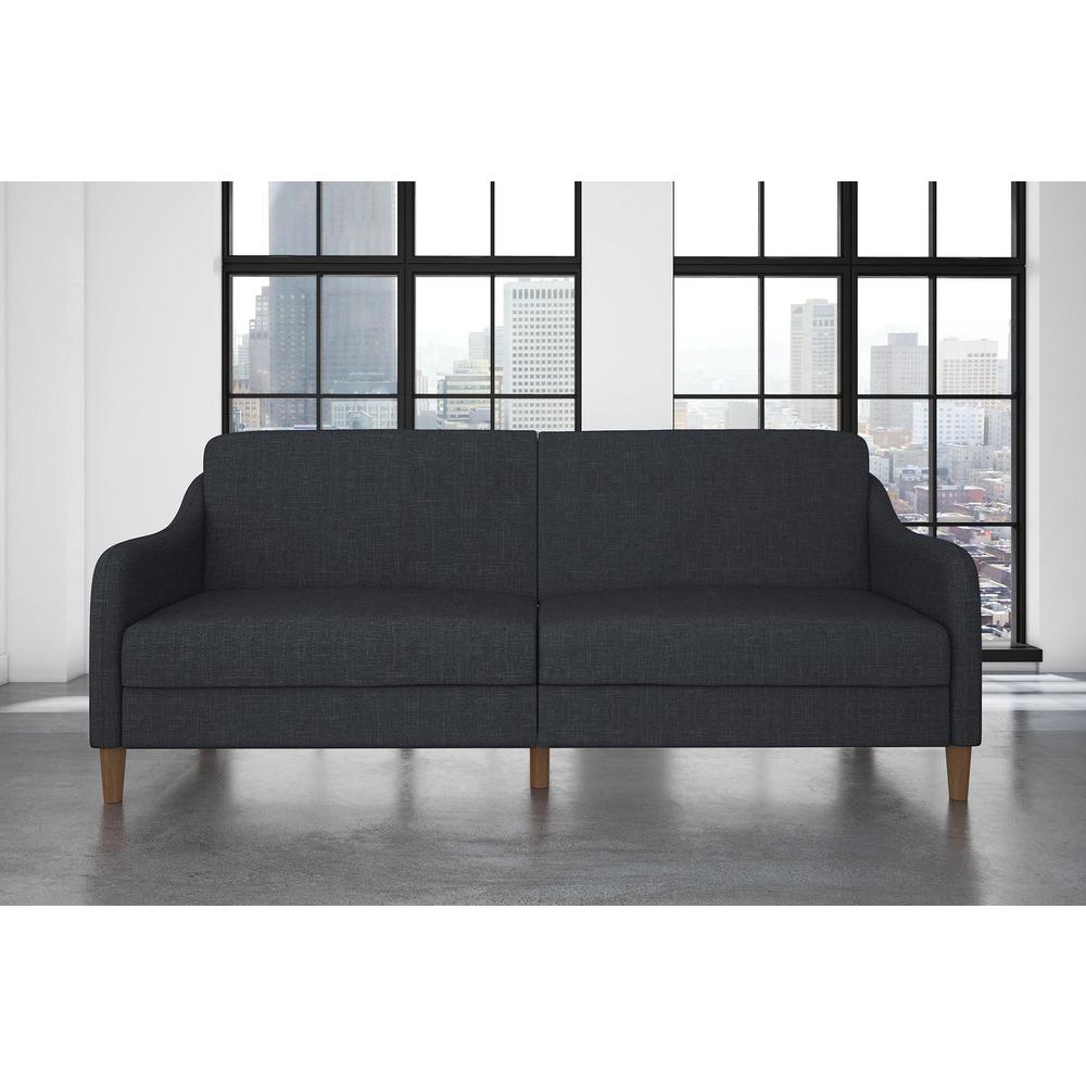 Jasper Coil Futon  Navy Linen