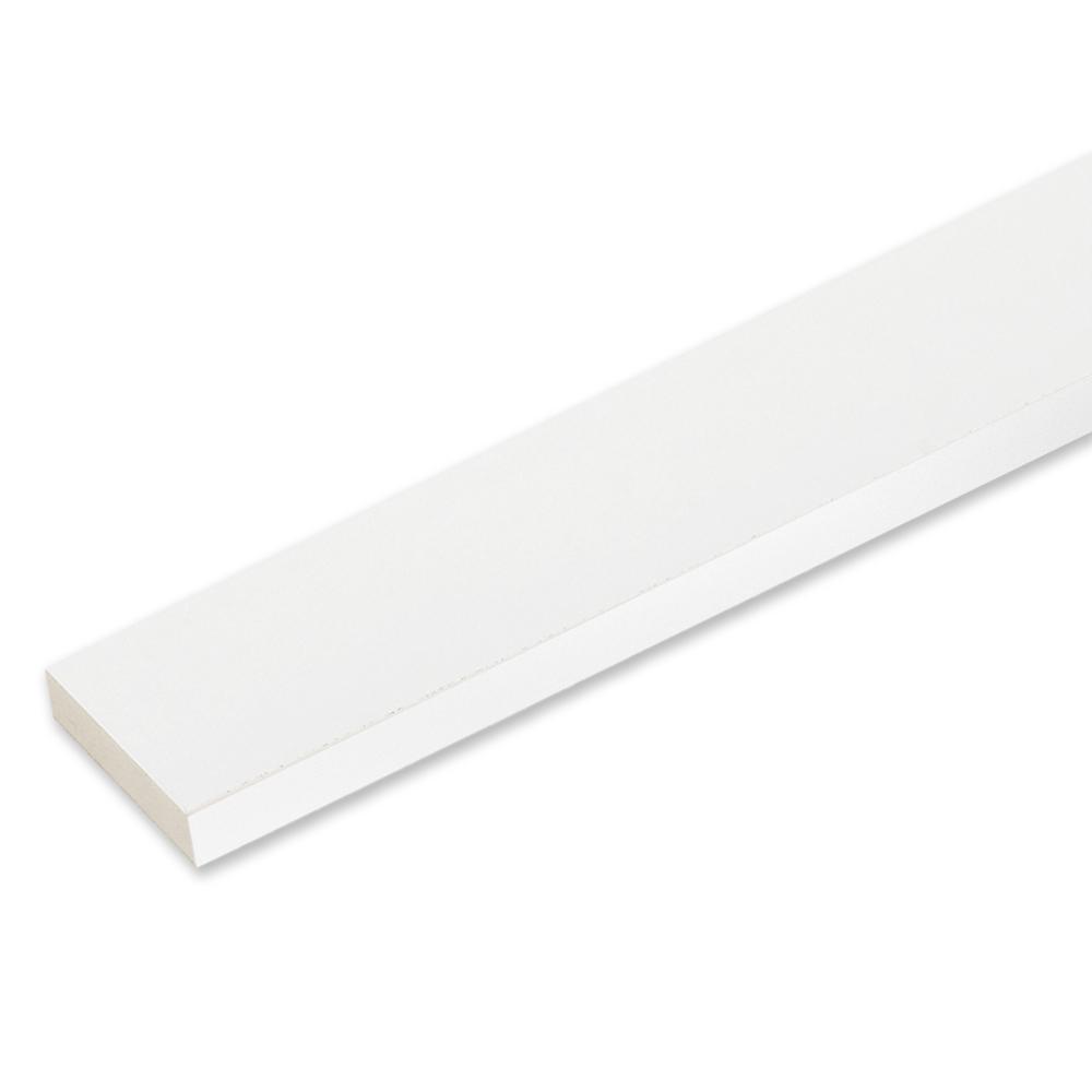 5/4 in. x 4 in. x 12 ft. White PVC Reversible TrimHD950412R The Home Depot