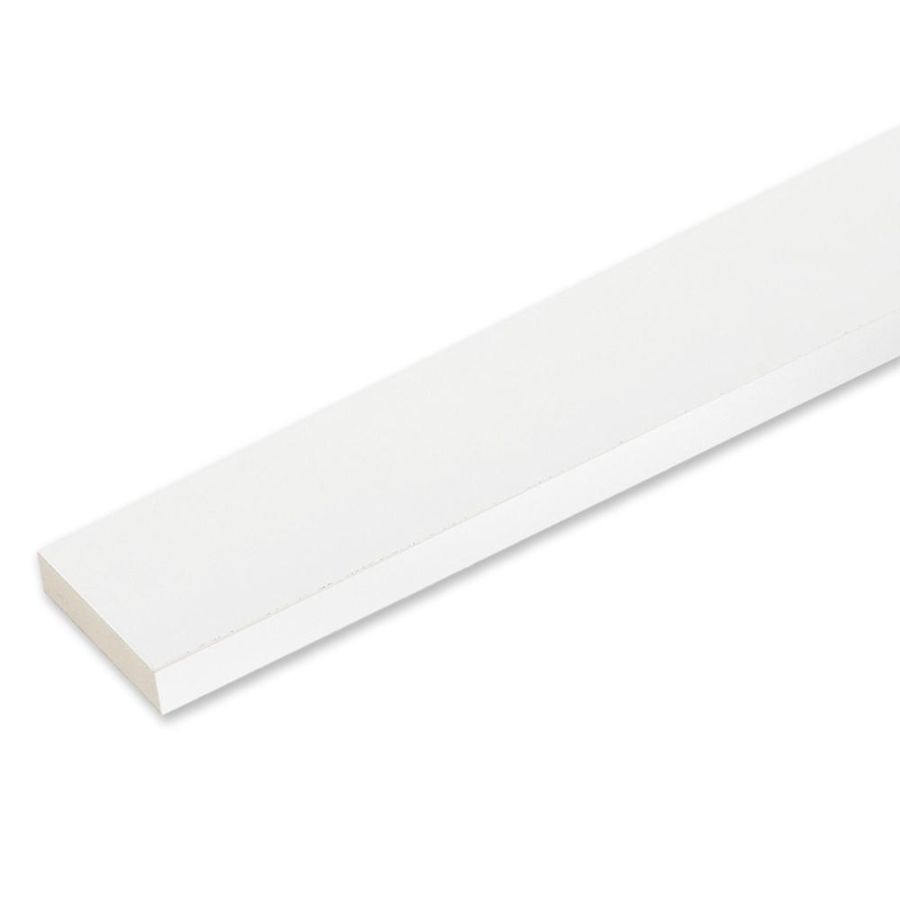 5/4 in. x 4 in. x 12 ft. White PVC Reversible TrimHD950412R The Home