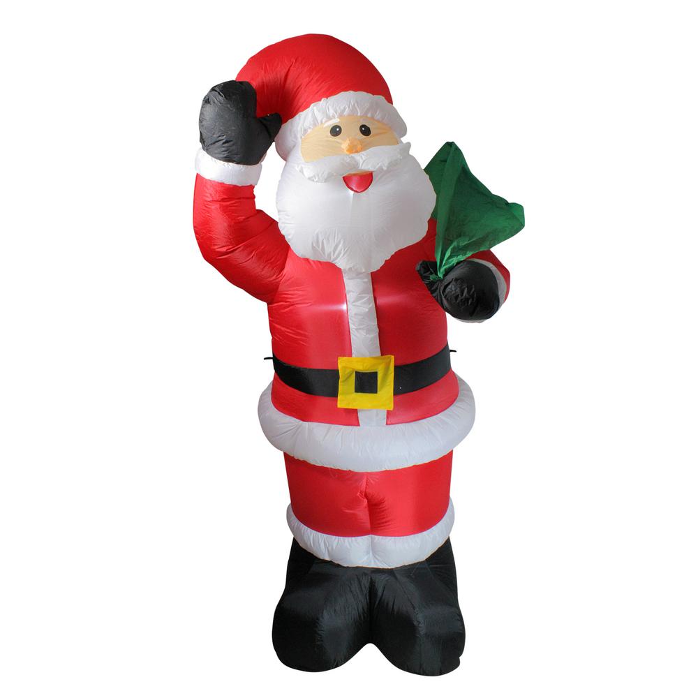 Northlight 8 ft. Animated Inflatable Lighted Standing Santa Claus