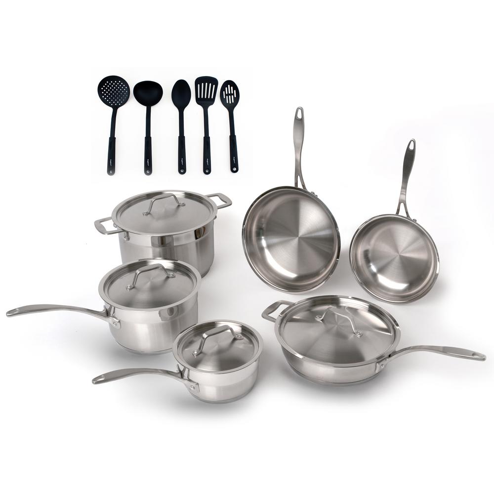 BergHOFF EarthChef 15-Piece Cookware Set with Utensil Set by BergHOFF