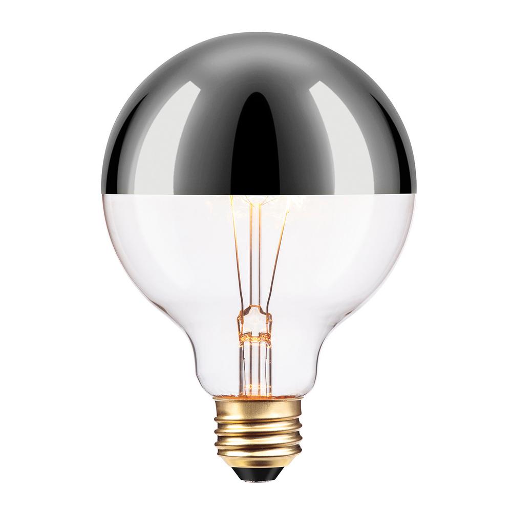 Globe Electric 40W Silver Designer Vintage Edison Chromeo Incandescent Light Bulb-84650 - The ...