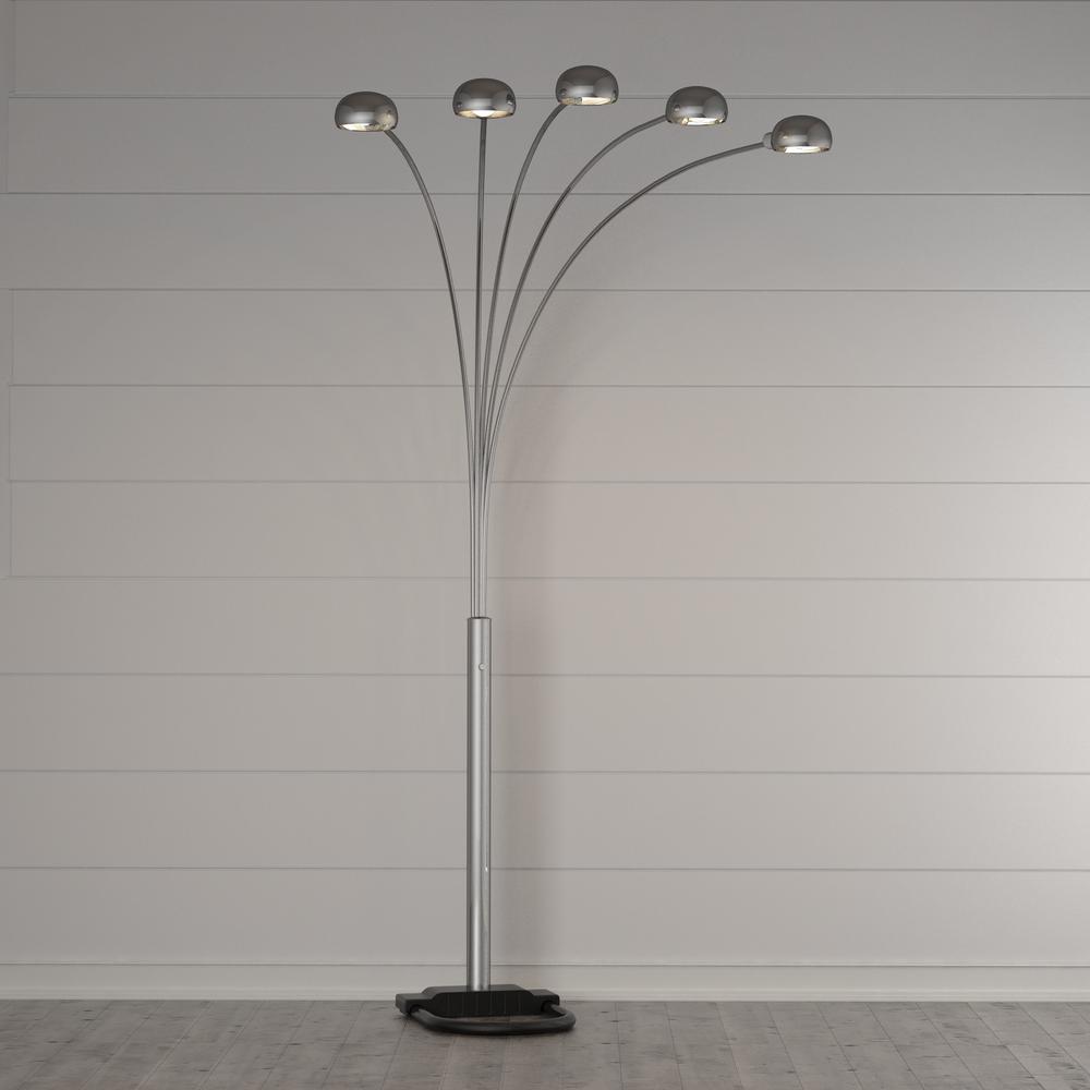 contemporary five 5 arm floor lamp