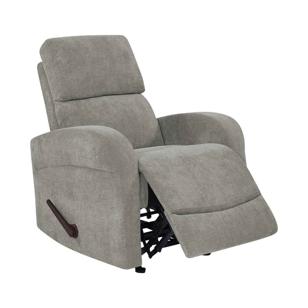Prolounger Warm Gray Chenille Wall Hugger Recliner Rcl53