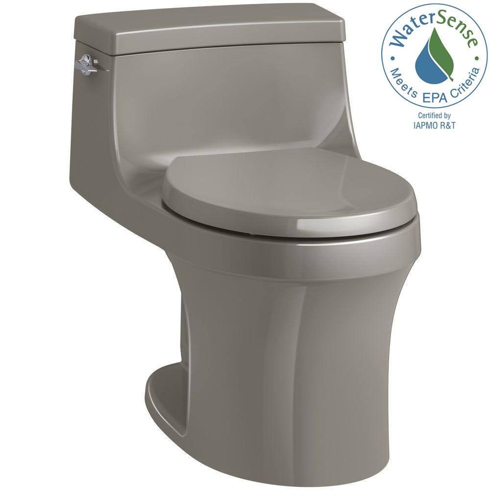 San Souci 1 Piece 28 Gpf Single Flush Round Toilet In Cashmere