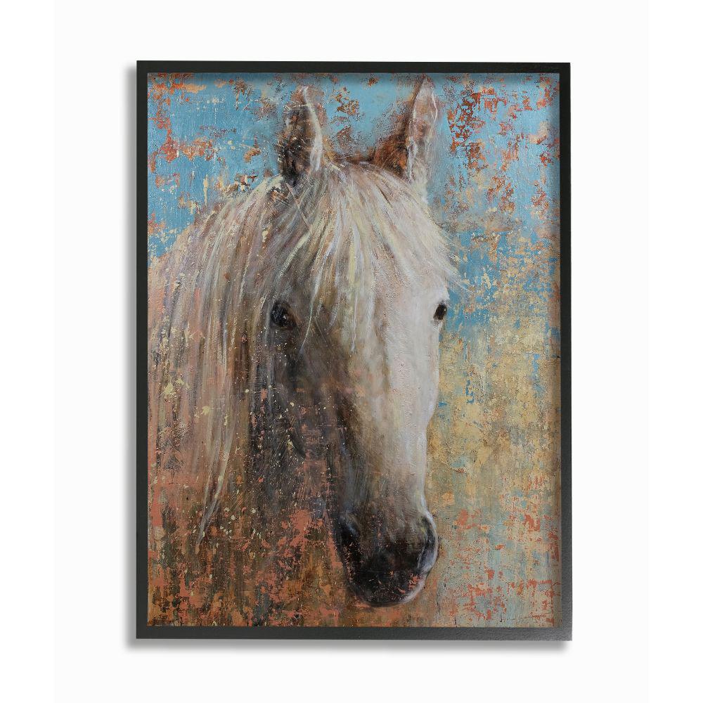 The Stupell Home Decor Collection 24 In X 30 In White Horse