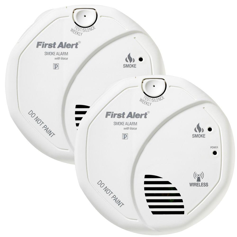 First Alert Wireless Interconnect Smoke Detector (2-Pack ...