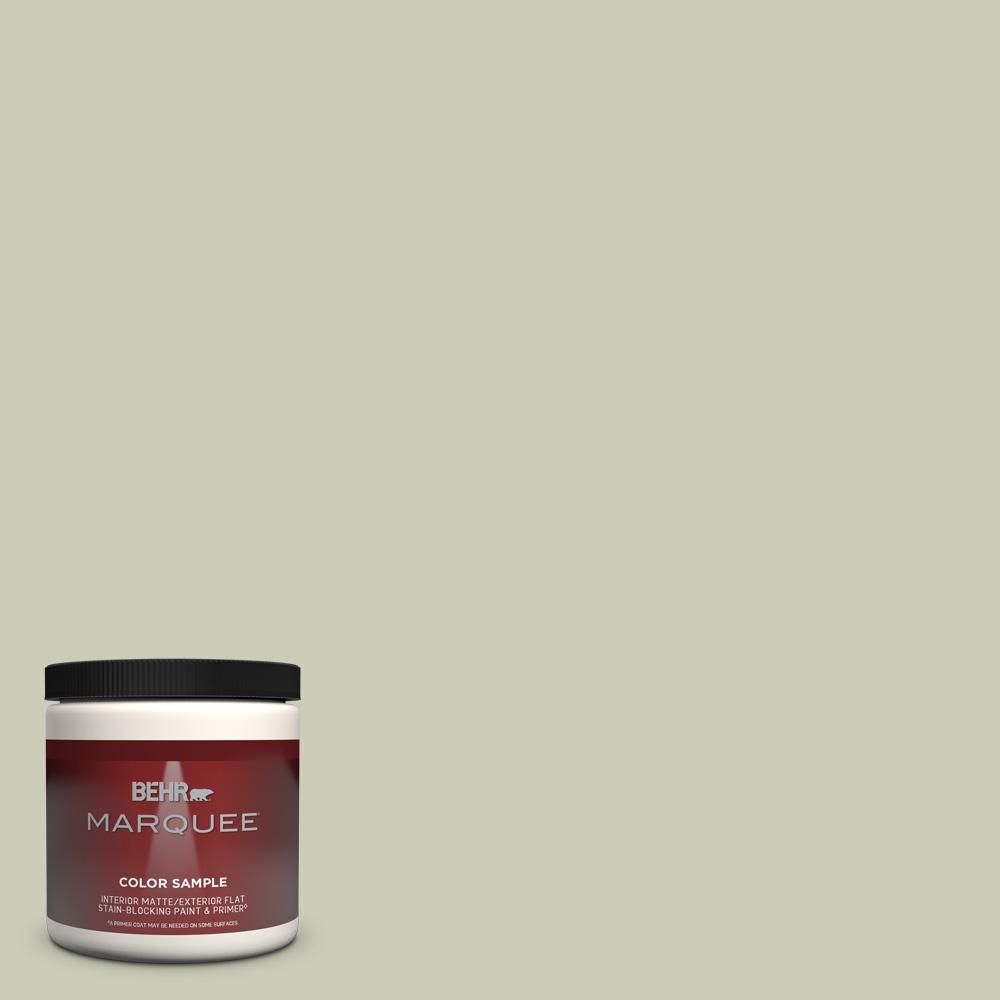 Behr Marquee 8 Oz S380 2 Morning Zen Matte Interior Exterior Paint And Primer In One Sample Mq30016 The Home Depot
