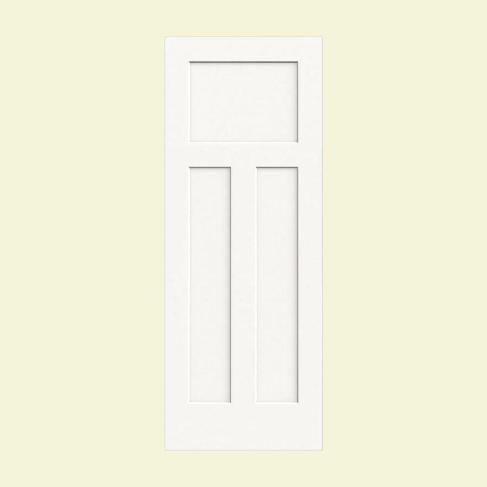 Jeld Wen 24 In X 80 In Craftsman White Painted Smooth Solid Core Molded Composite Mdf Interior Door Slab