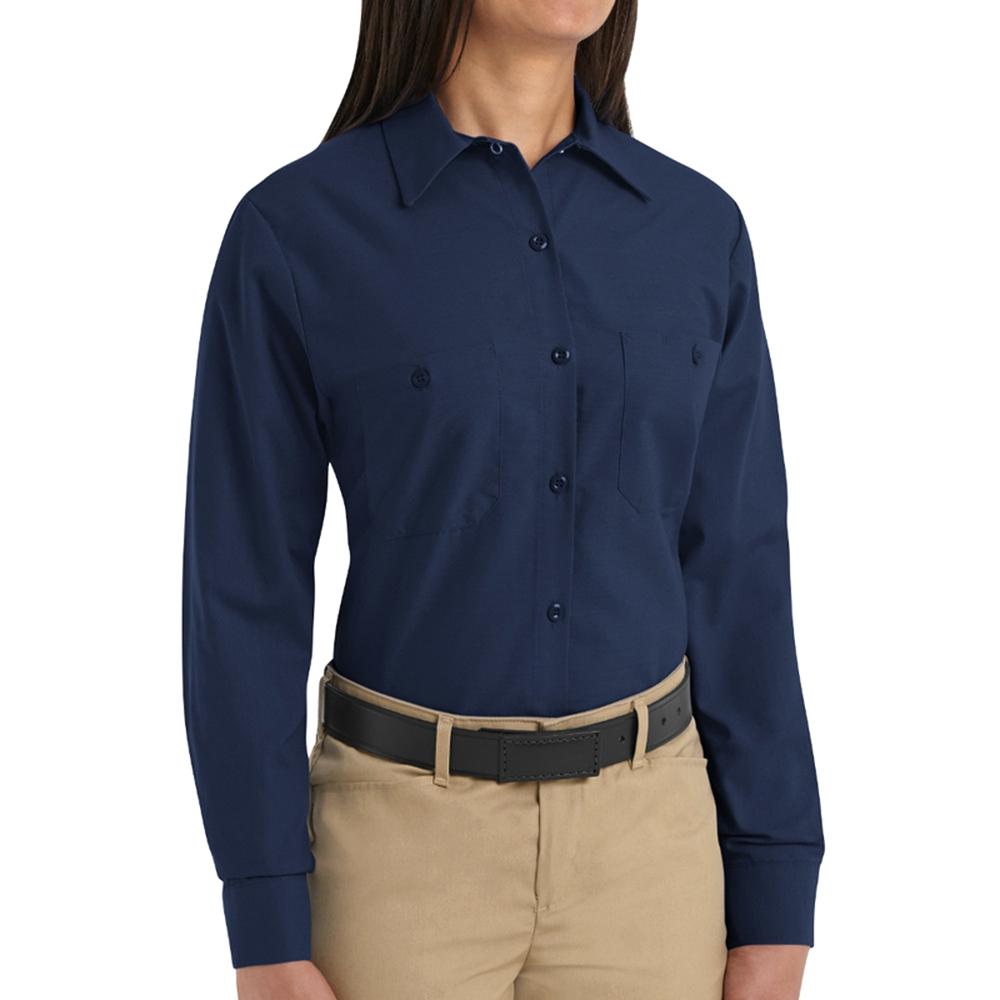 navy blue work shirt womens