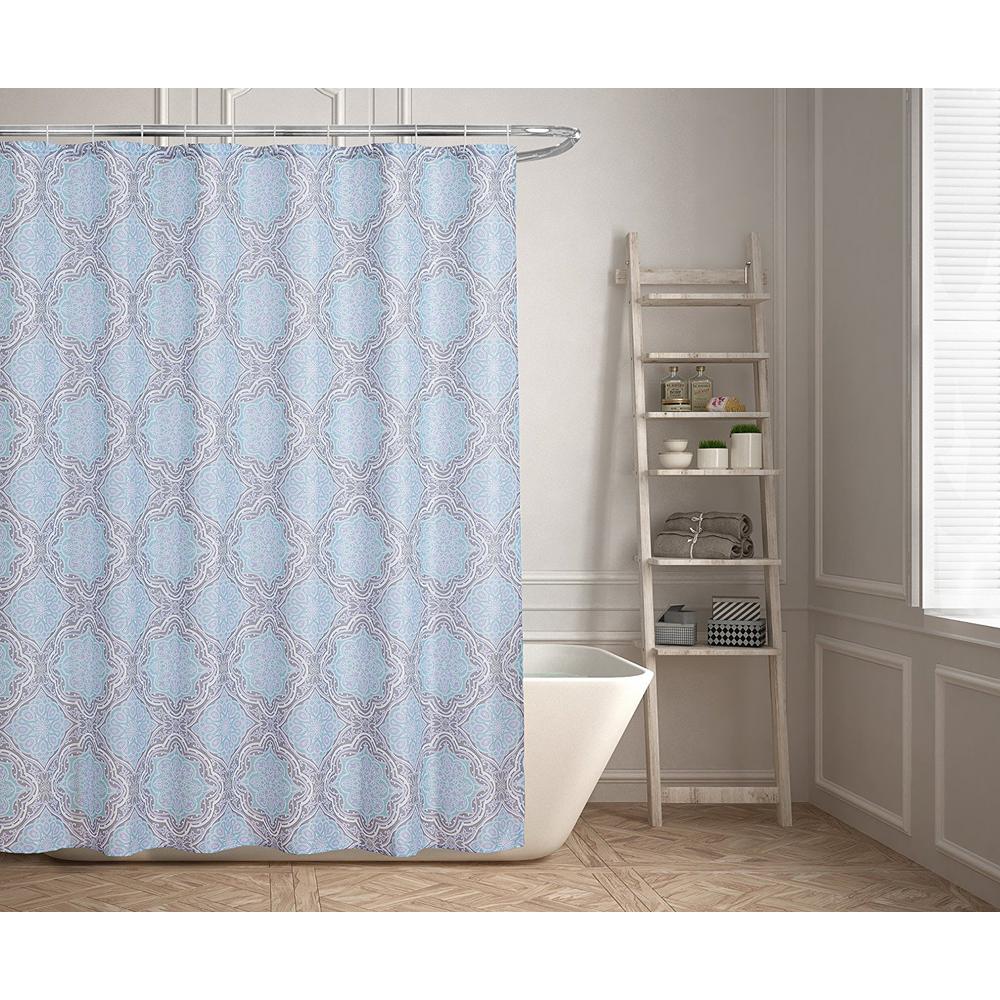 Lexi 70 In Contemporary Geometric Design Shower Curtain Lexi 70 In Contemporary Geometric Design Shower Curtain